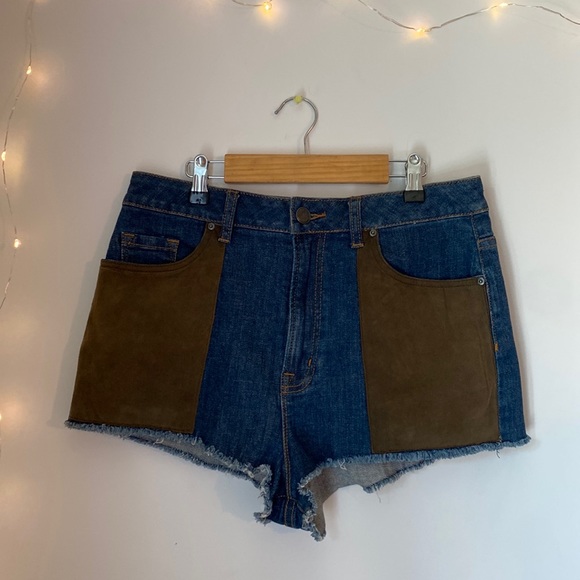 urban outfitters patch shorts - Picture 1 of 4